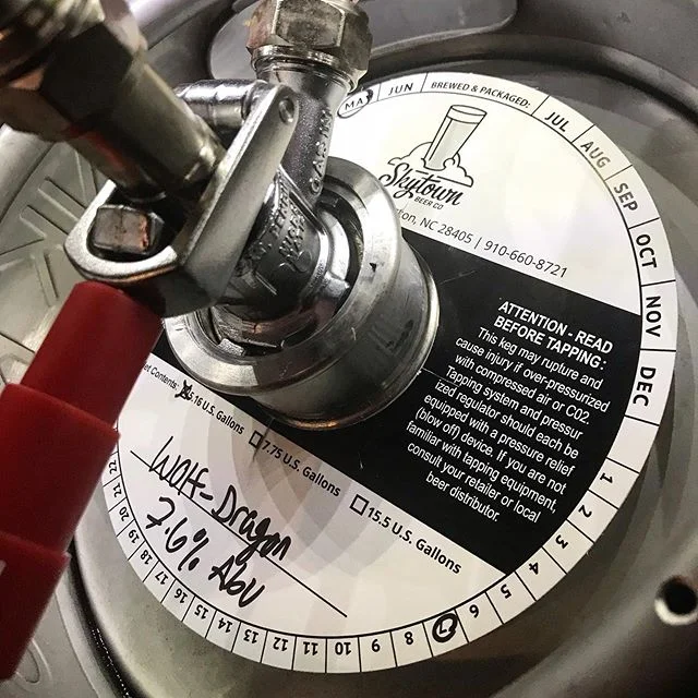 @skytownbeer &lsquo;s first keg at the Market! Their hazy dank IPA with notes of melon, strawberry, and tropical fruit! 
#craftbeer #wilmington #wilmingtonnc #wilmingtonbeer #ncbeer #local #portcity #sessionbeermarket #sessionbm #LitAF