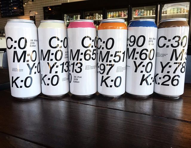 New at the Market. @toolbeer &lsquo;s Mr. series. White, Blonde, Pink, Orange, Blue, and Brown. Cucumber/Lime/Black pepper gose, TDHIPA, Chocolate/Vanilla/Hazelnut brown ale just to name a few. 
#craftbeer #wilmington #wilmingtonnc #local #portcity #