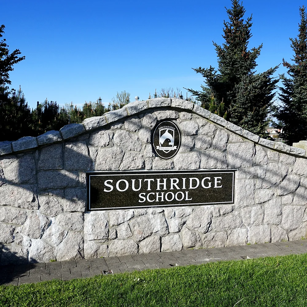 Southridge Private School is a short distance away