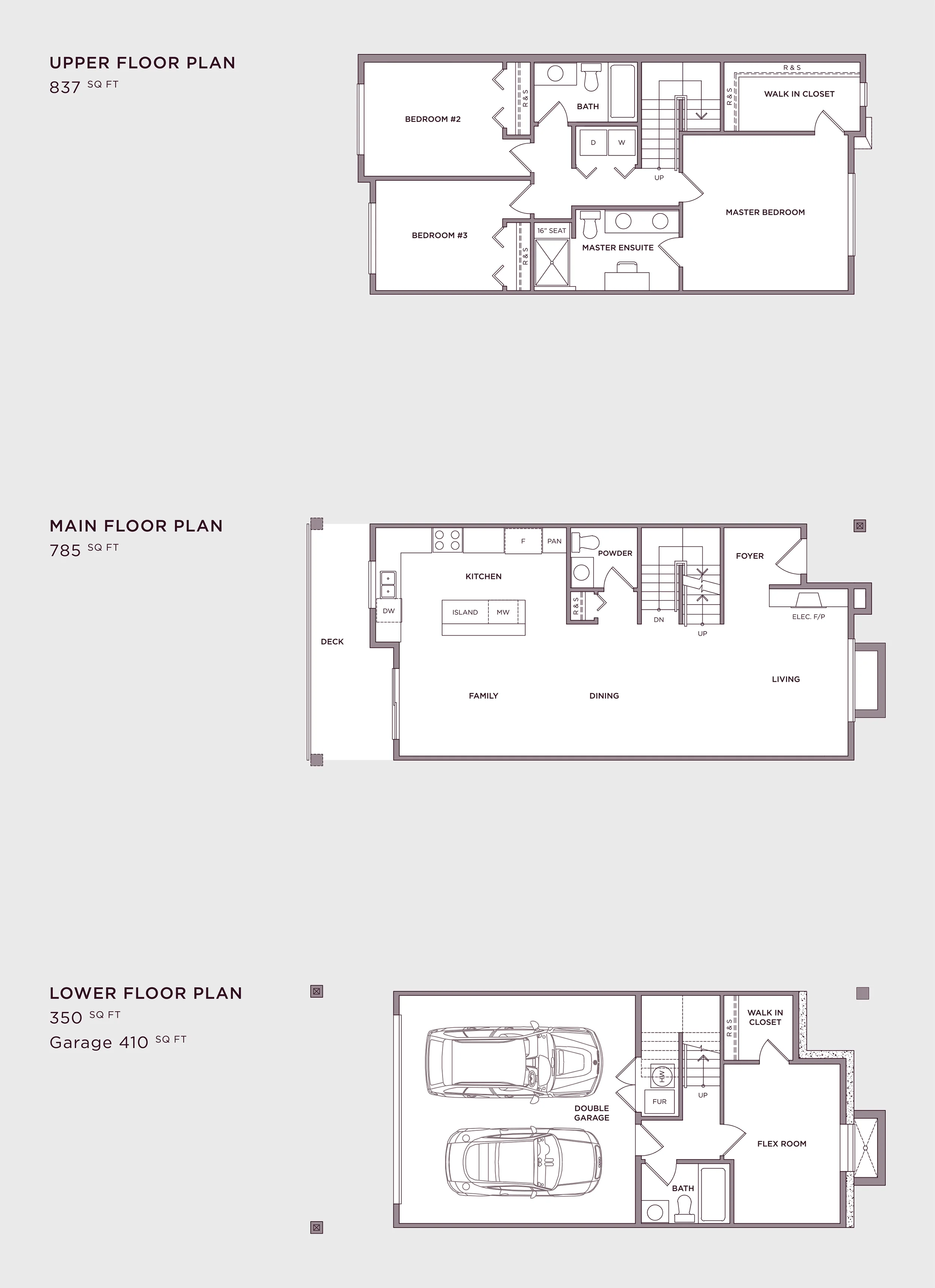 Plan A3 Imperial Townhome