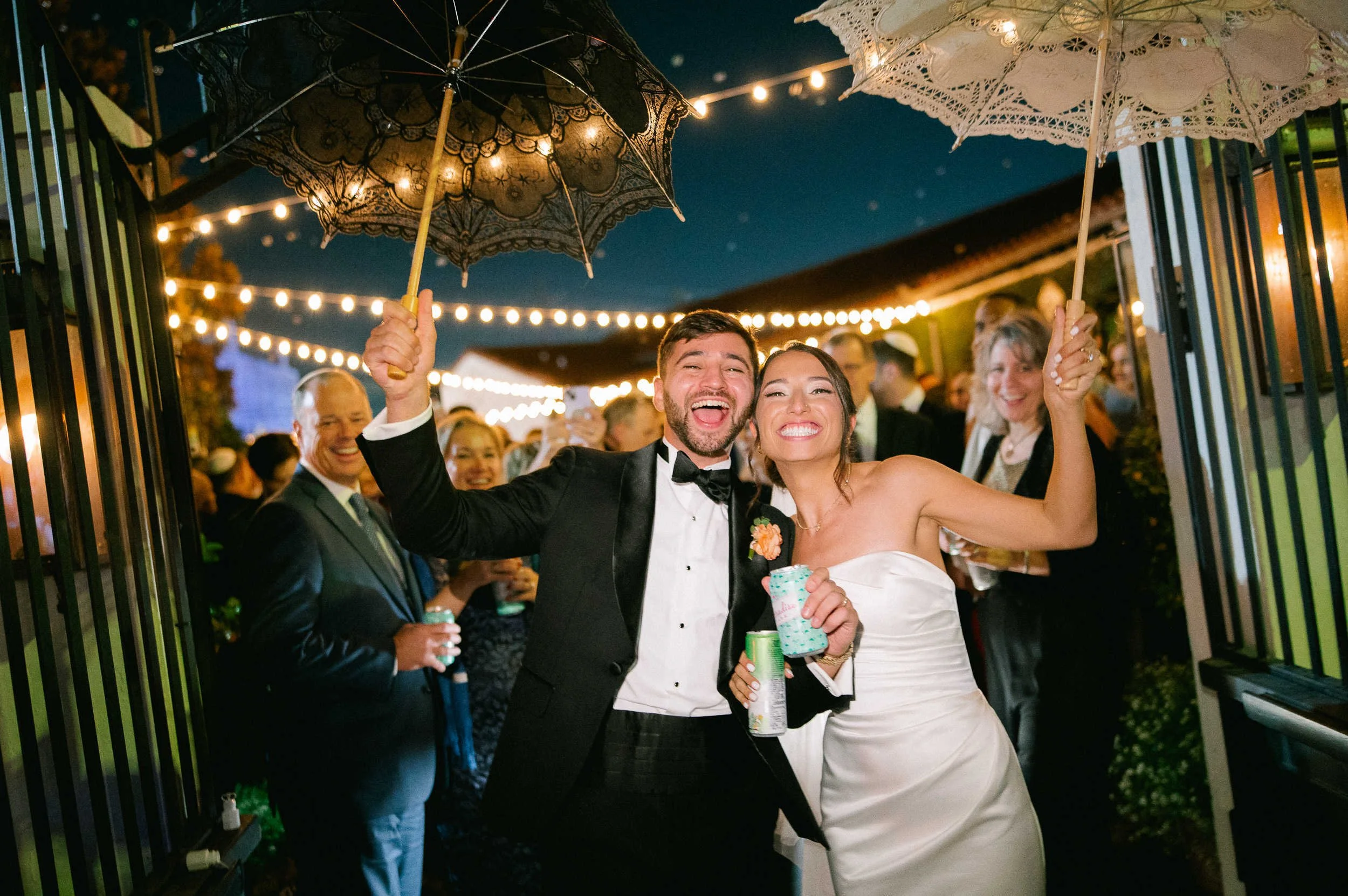 Il Mercato Wedding Photography candid bride and groom on second line