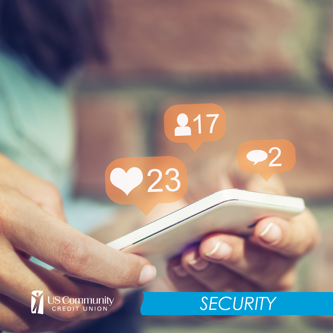 A closeup of a phone with like, friends, and message counts