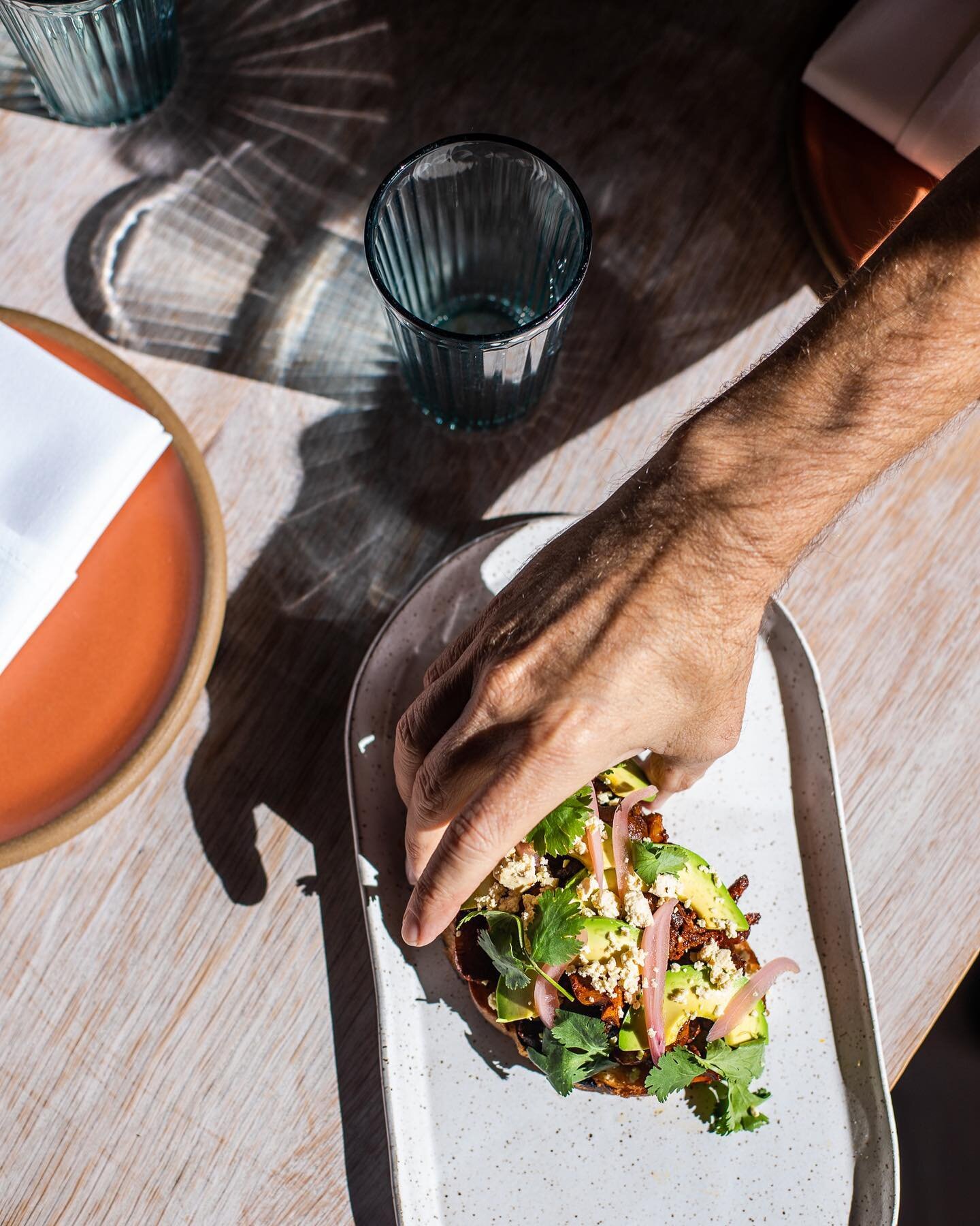 Need Lunch plans? We have you covered. 

ACHIOTE MUSHROOM TOAST
Fire Water Onions / Cilantro
/ Smoked &quot;Cotija&quot; / Avocado