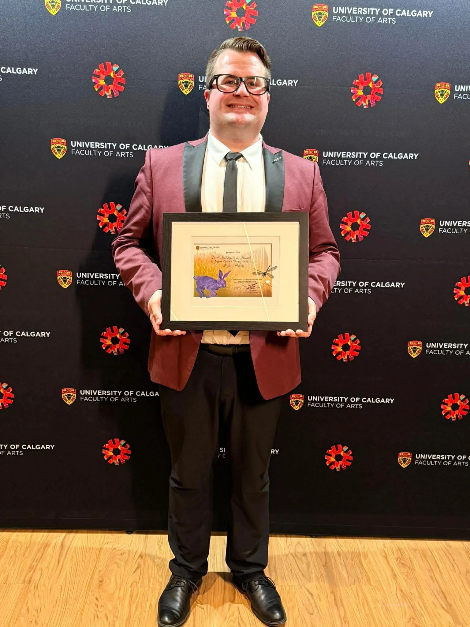 I&rsquo;m very happy to announce that I&rsquo;ve been awarded a 2026 University of Calgary Faculty of Arts Leadership/Mentorship Award in Justice, Equity and Transformation. This award recognizes me for my on-campus work as a student leader and mento