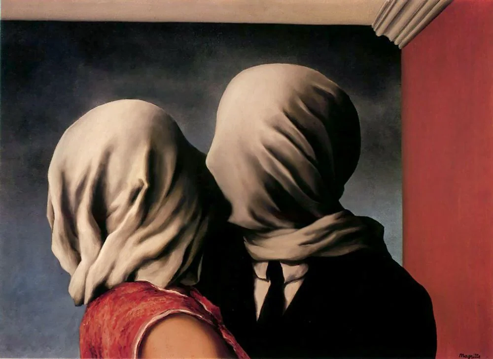 Rene Magritte, “Los amantes” 1928