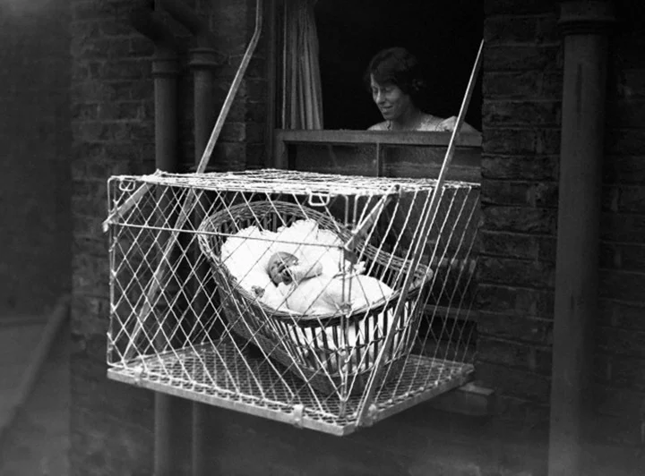 Window Baby Cages, 1930s — Let’s Get Lost