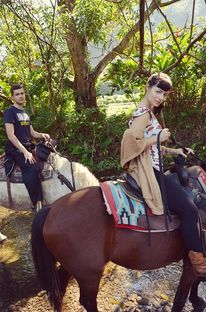 Waipio on horseback