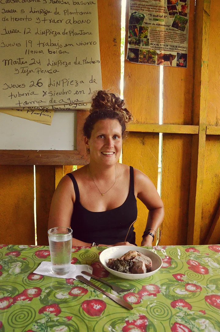 Lunch at Oribe chocolate farm