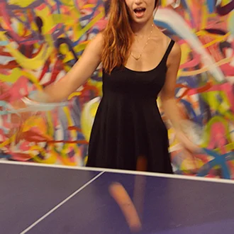 Ping pong at Brooklyn Night Bazaar