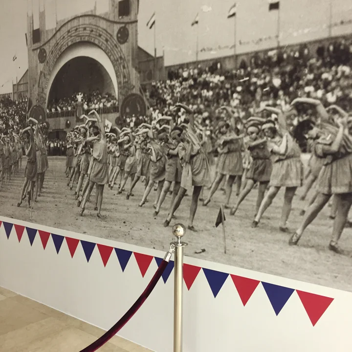 From the exhibit on Yugoslav Falcons, a patriotic youth movement. My grandmother was a falconess.