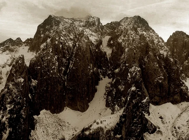 Prokletije (meaning "Damned") mountain range, also known as the Albanian Alps