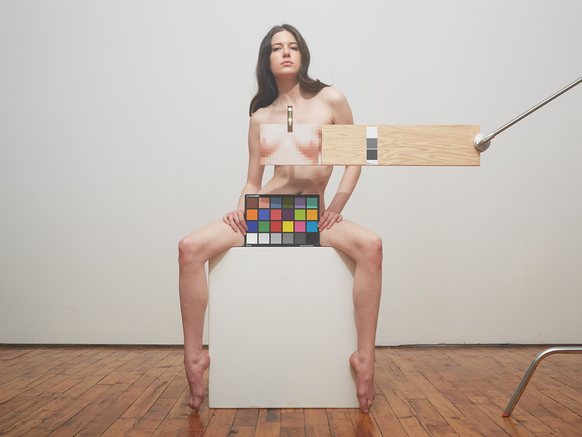 Cristi with Mosaic and Color Checker  2015