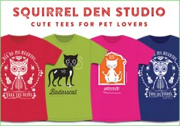 We create fun, happy tee shirts & baby onesies. www.squirreldenstudio.com