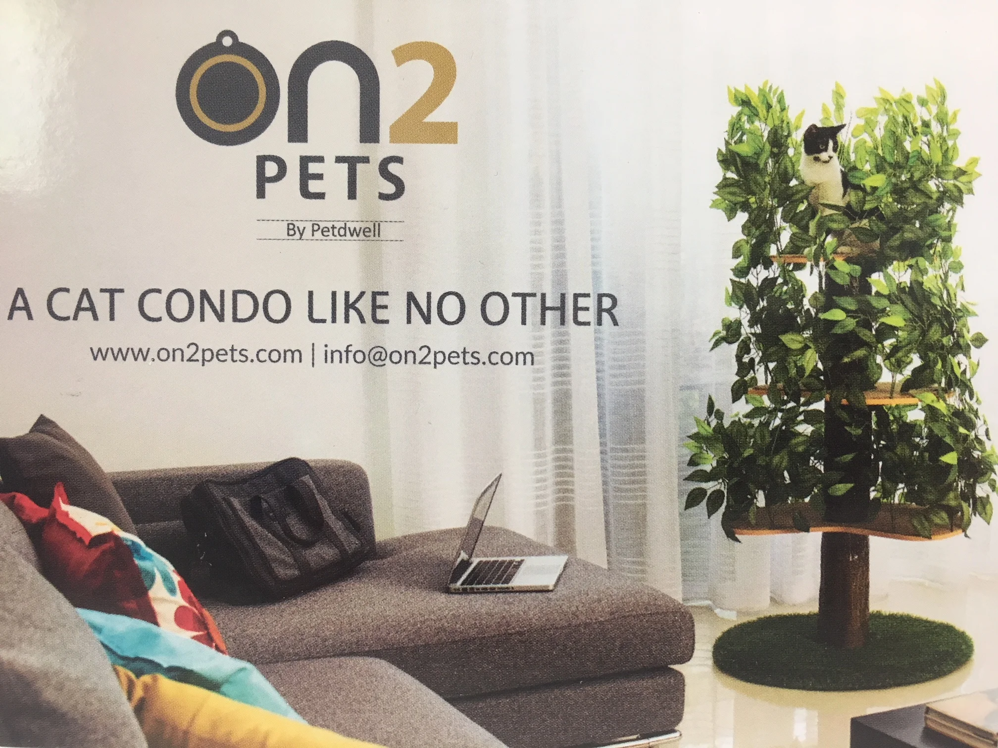ON2 Pets by petdwell a cat condo like no other. info@on2pets.com
