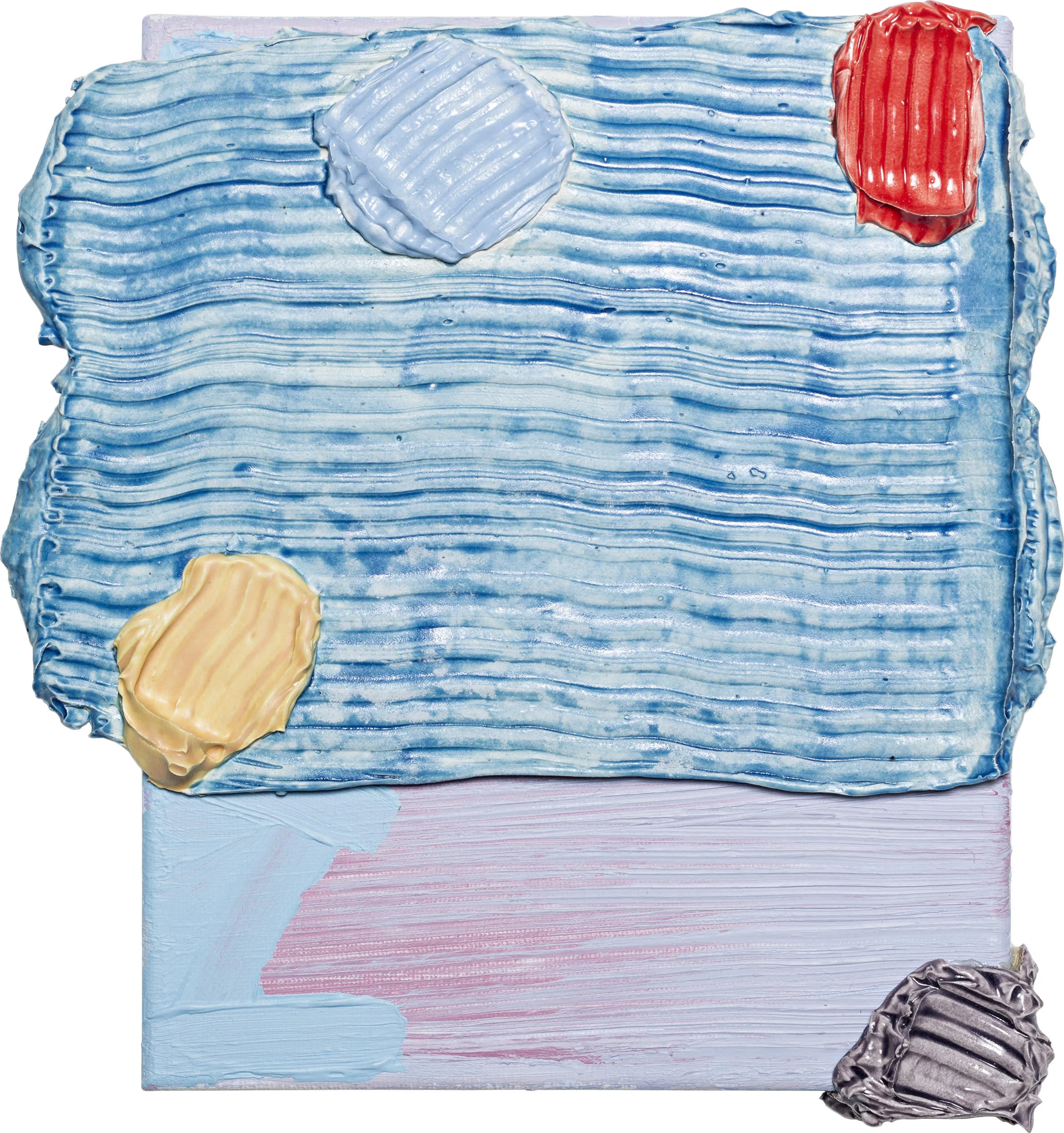 Roberto Márquez, Paintings Dealing with Social Media Rejection 2, 2015. Acrylic and foam on canvas; 10 x 8 x 1.5 inches
