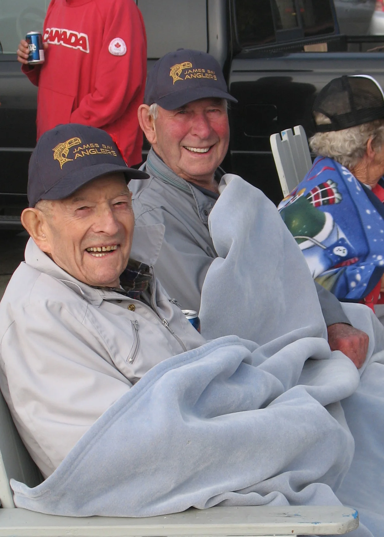 Liftetime Anglers members Art Davies and Bill Lowry. Both members were born and raised in James Bay. Photo by Jack Thames