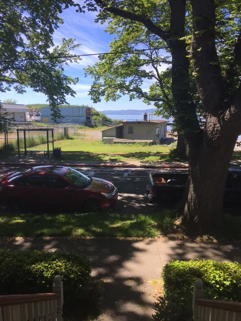 Before picture of Club House from Jack Thames front porch. Photo by Jack Thames