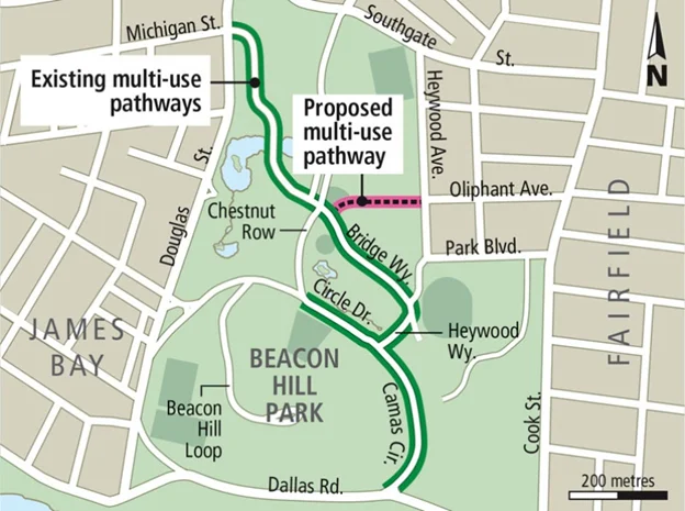 Beacon Hill Park Map Beacon Hill Multiuse Pathway — James Bay Beacon