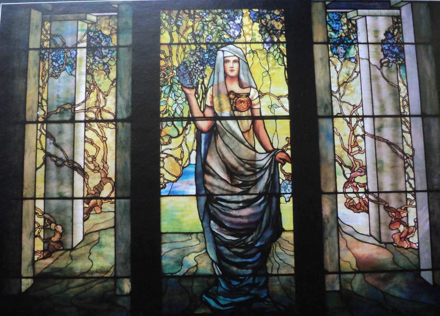 69. Woman in a Pergola with Wisteria, Tiffany Studios