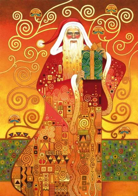 Klimt Santa