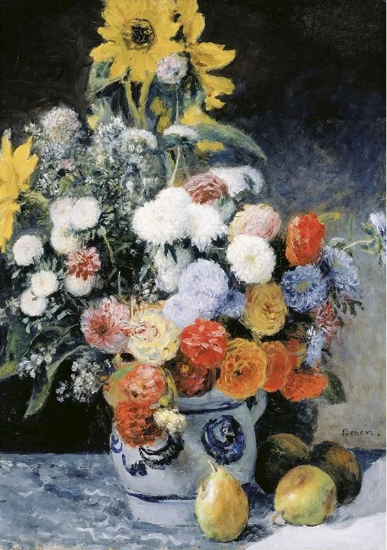 143. Mixed Flowers in an Earthenware Pot - new arrival