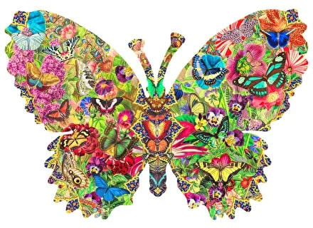 237. Butterfly Kaleidoscope (210 pieces - shaped puzzle)