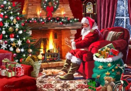 35. Santa by the Fire 100