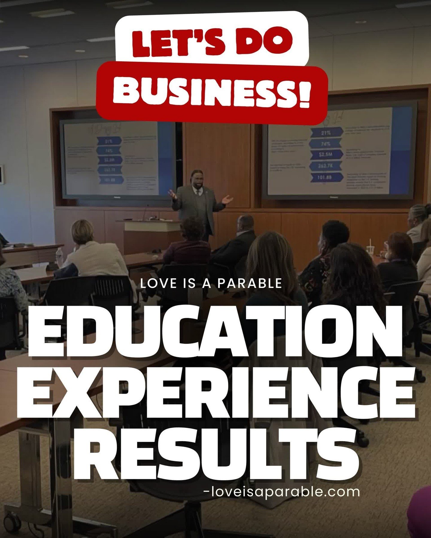 Love Is A Parable invites you to join hands in creating meaningful change!
Let's do business together. We offer Education, Experience, and the results you need.
Discover more at loveisaparable.com.

#LoveIsAParable #BusinessOpportunity #Education #Ex