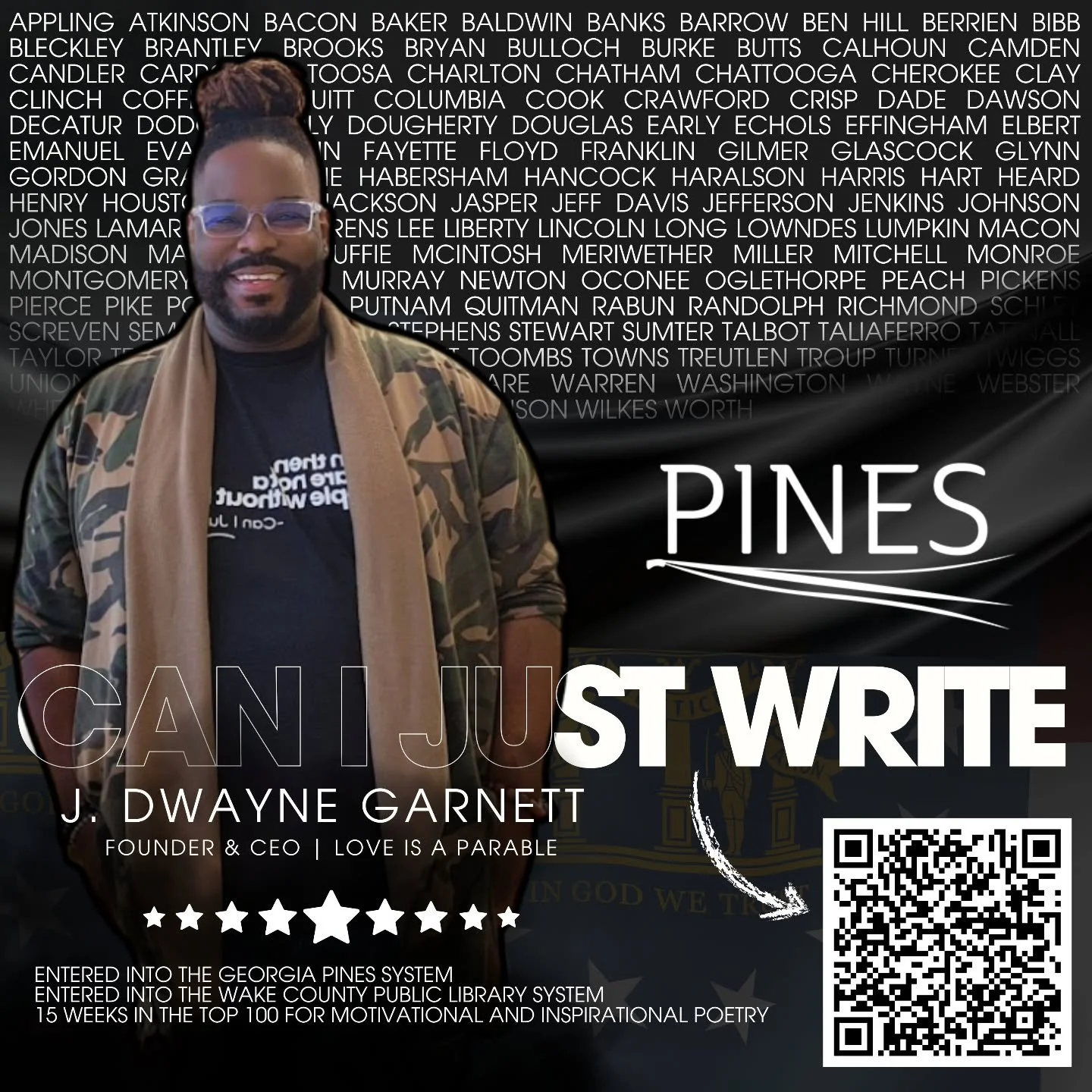 Thank you, Georgia🙌🏿

Honored and grateful to the Georgia PINES System for officially admitting Can I Just Write into its statewide network serving more than 140 counties. Special appreciation to the Augusta Richmond County Public Library for spear