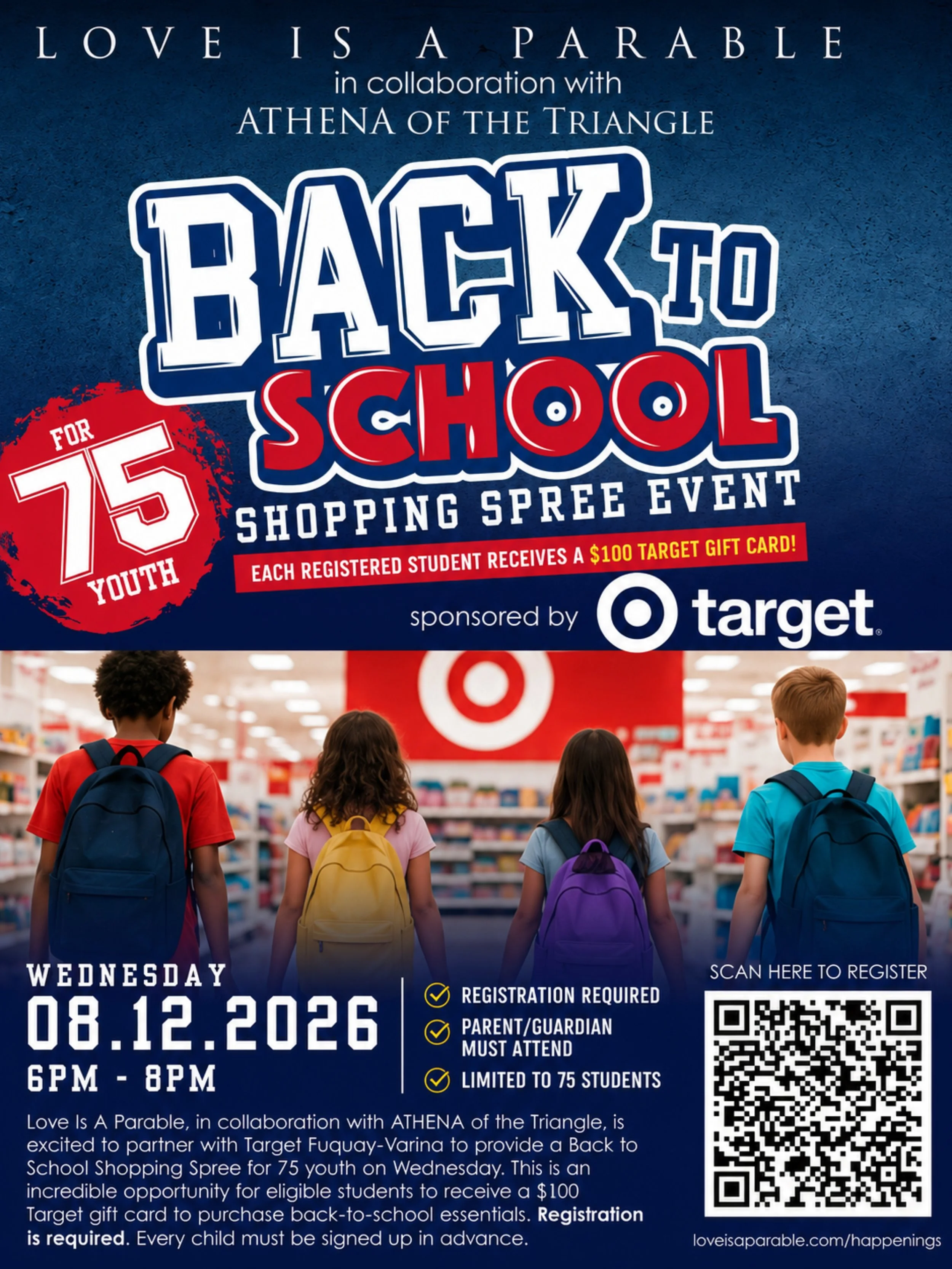 TARGET| Fuquay-Varina, NC - BACK TO SCHOOL SHOPPING SPREE!