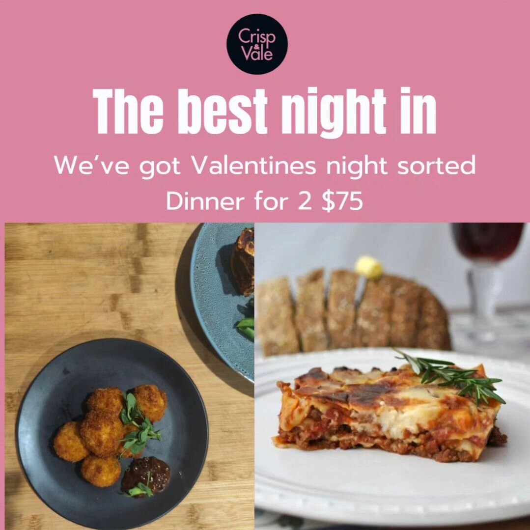 A great night in starts with a great meal and great company. You choose the company and we'll take care of the meal.

We've hand picked some of our favourites to help make Valentines a lovely night in.

Includes
- Your choice of Lasagne or Cannelloni