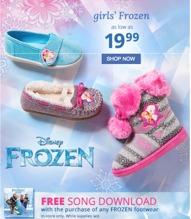 payless frozen shoes