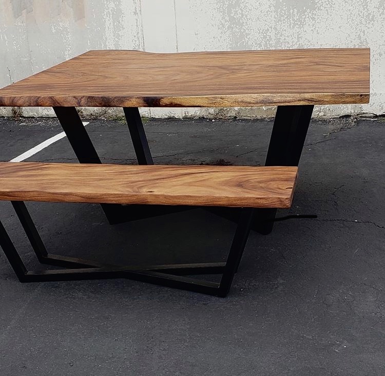 Parota Dining Table & Bench