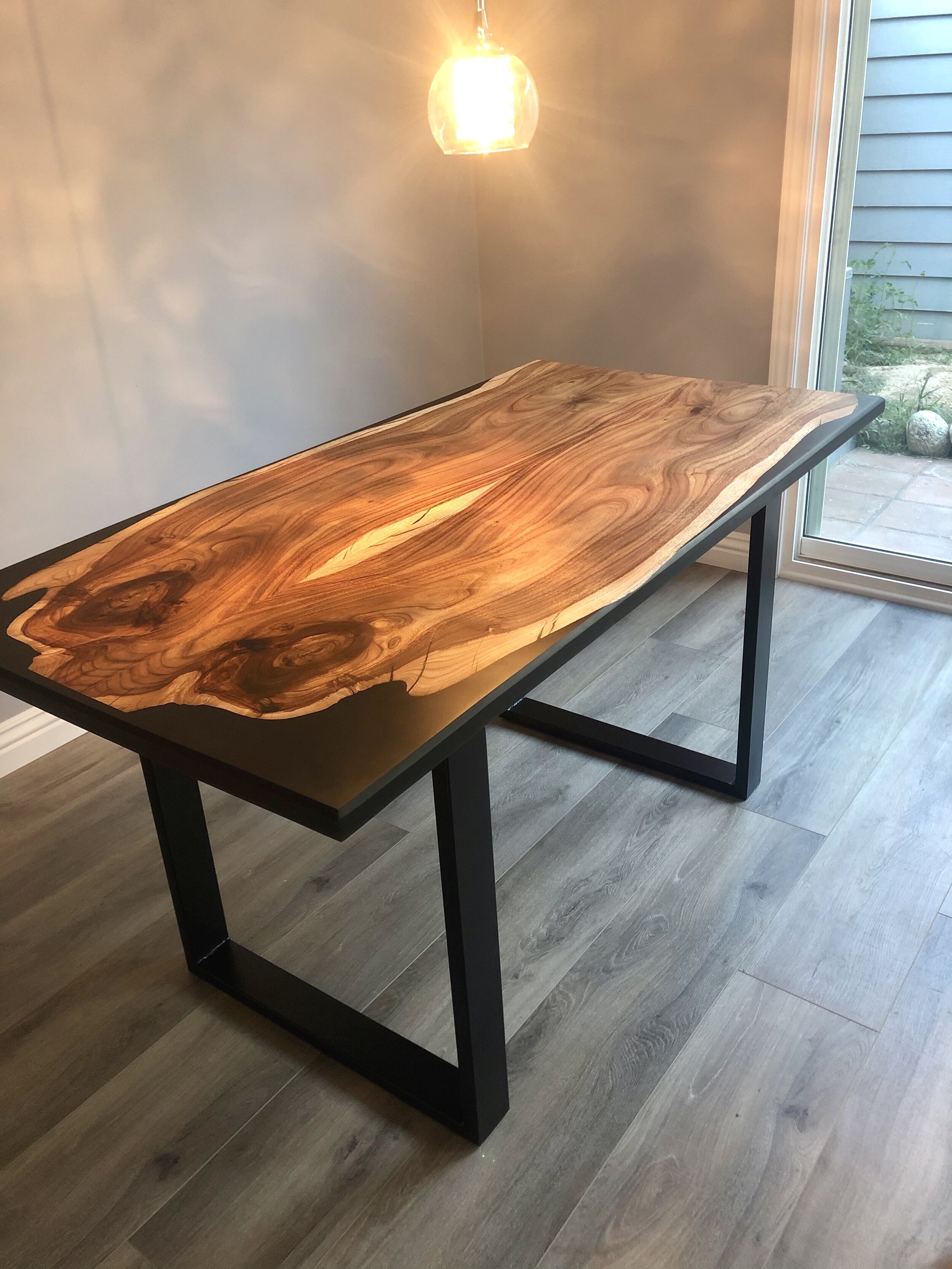 Black Acacia Dining Table