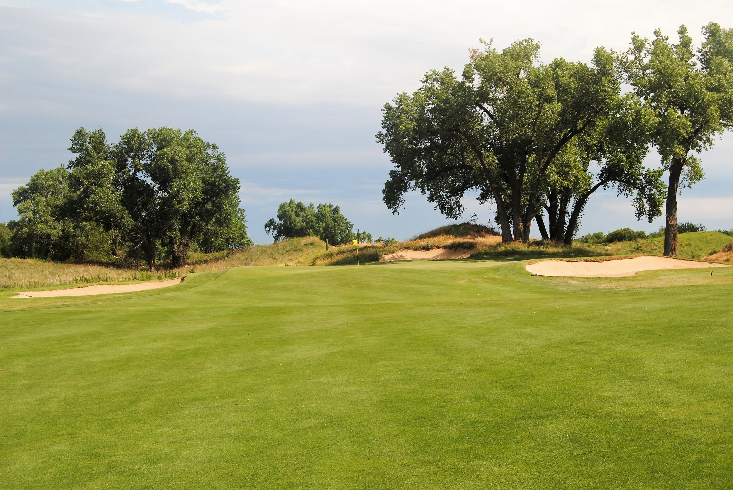 The 11th hole green. My 3 wood approach land just short of the green on the front right