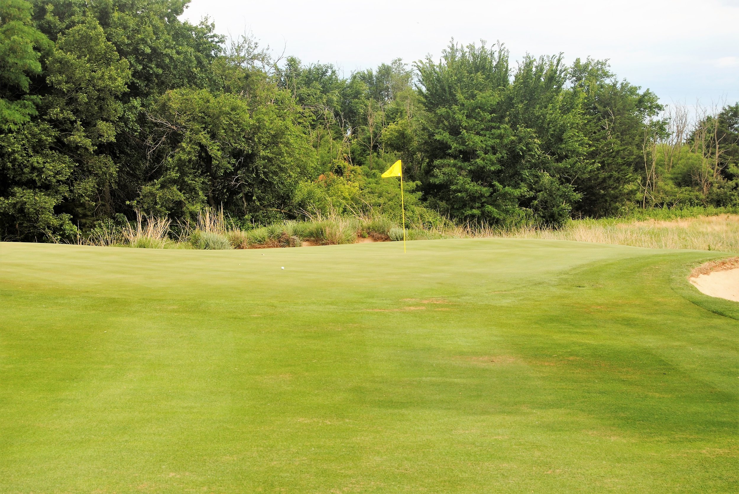 My ball on the 12th hole green following my approach shot. I missed the birdie putt, but made par.