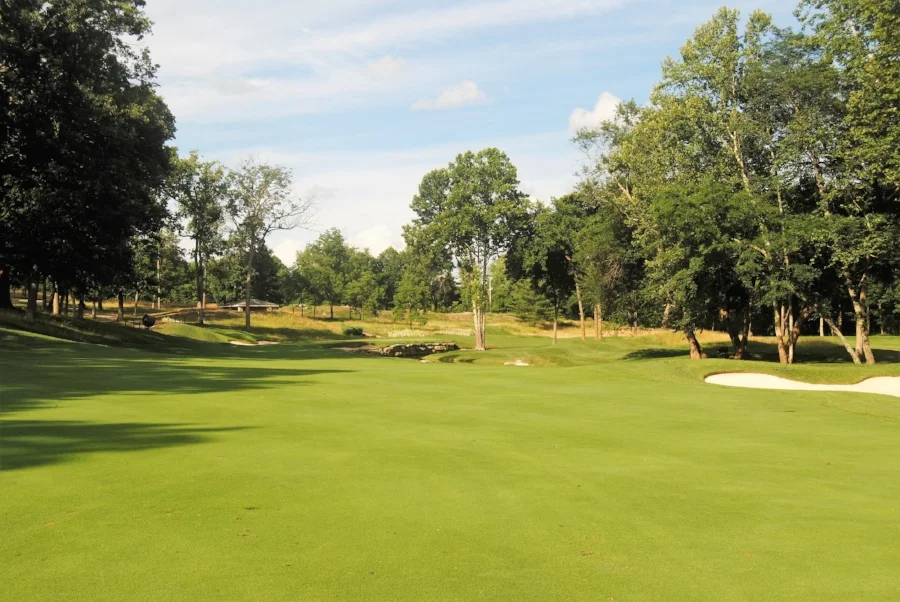 From the fairway of what is said to be Jack Nicklaus' most favorite hole on the course - No. 15