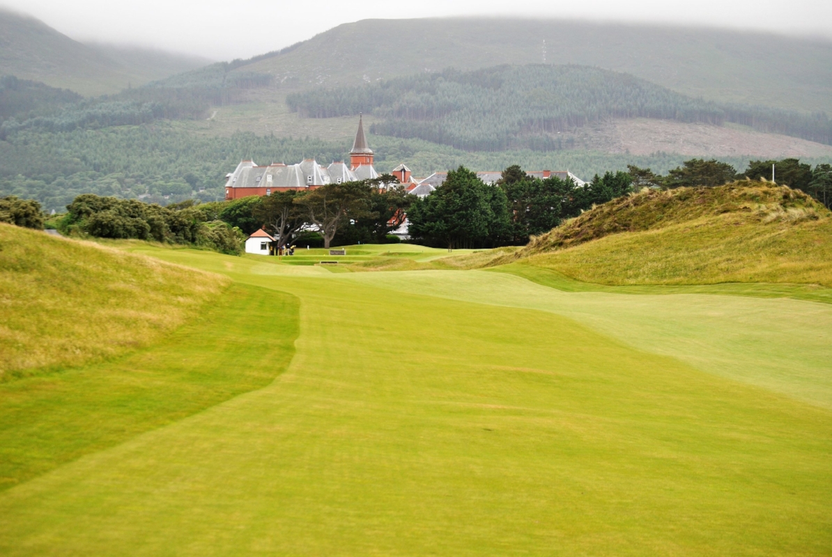 A look back at the first hole fairway while walking toward the 5th hole green