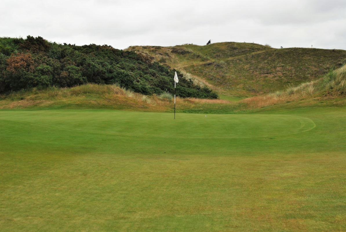 My tee shot on the Par 3 10th hole ended up 15 feet past the flag. The birdie putt skimmed the hole. Oh so close to a second birdie