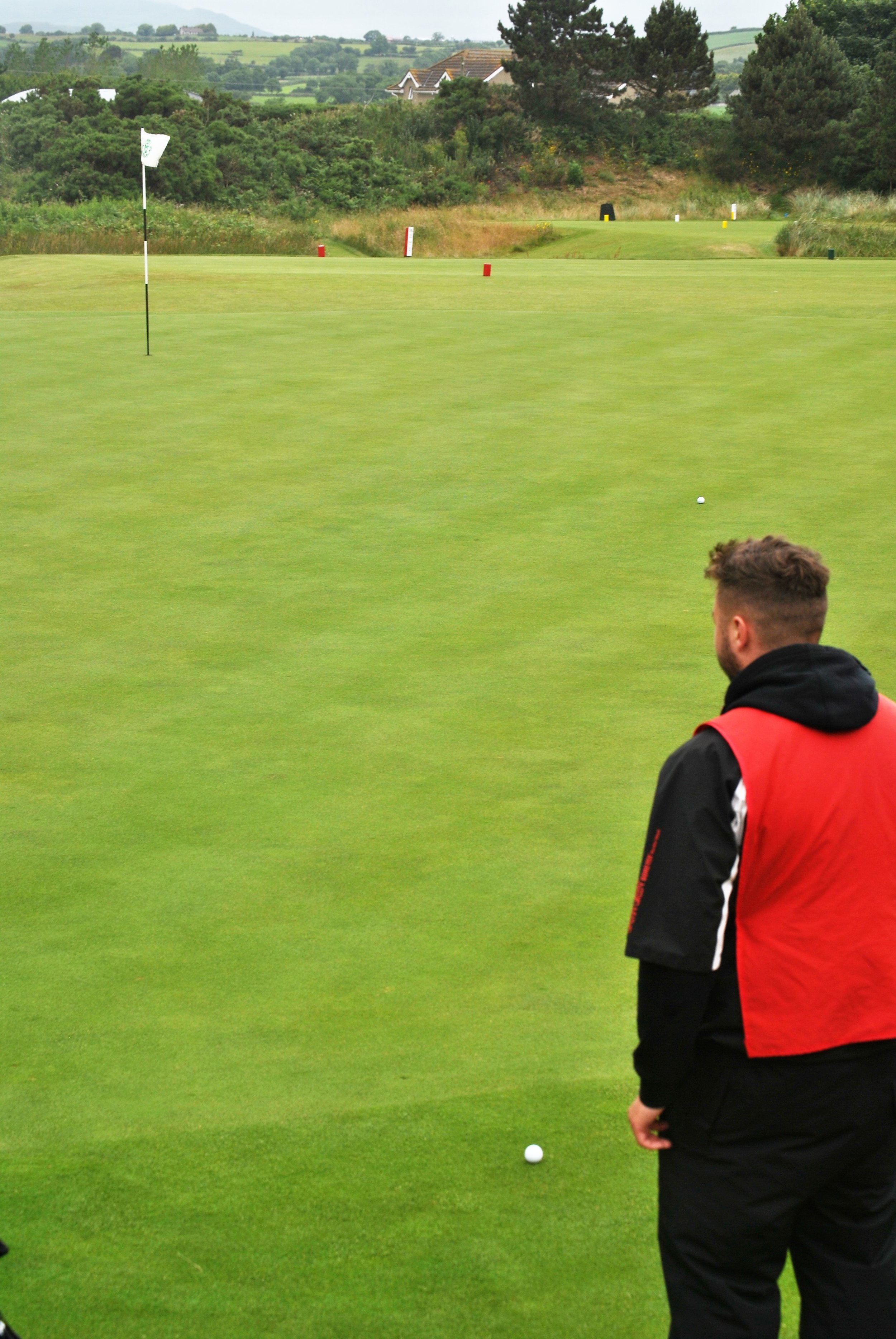 I three putted from just off the green for a disappointing bogey on the 14th hole