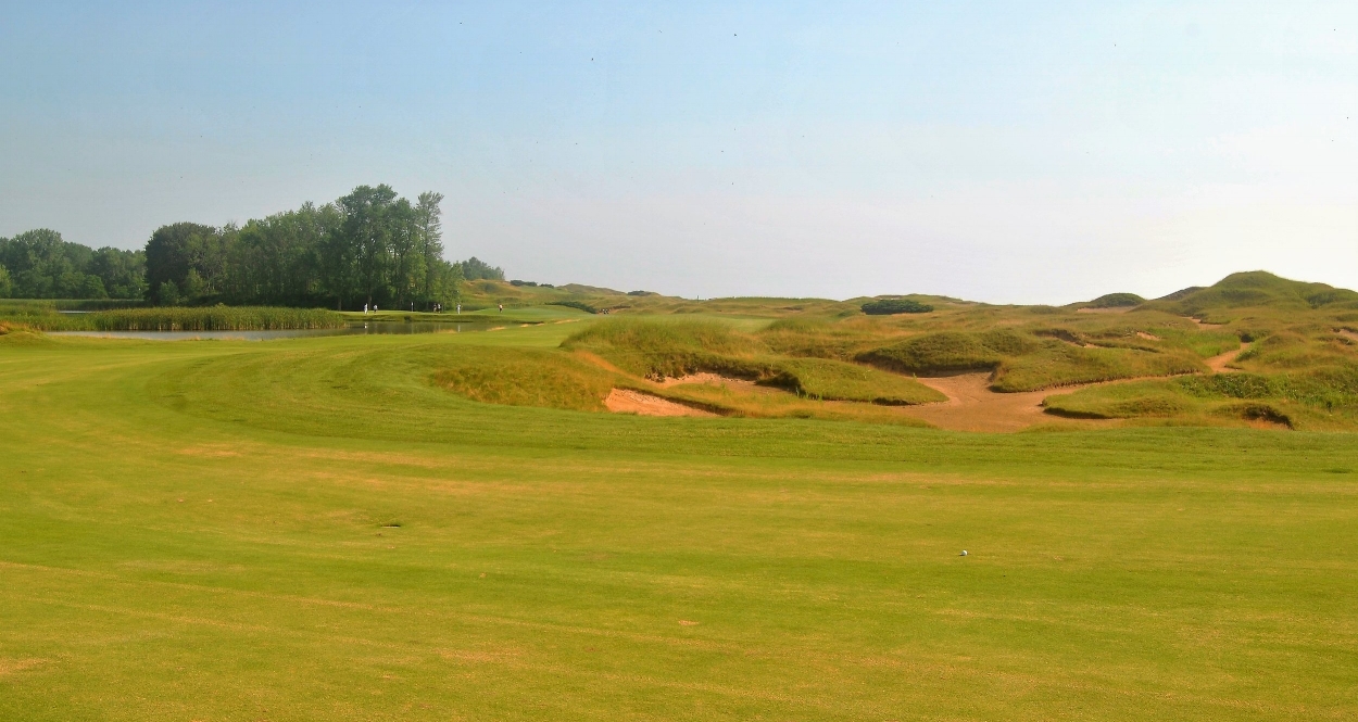 It took until the 5th hole to hit a fairway with my drive.