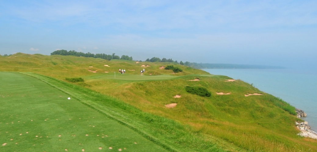The short par 3 twelfth hole.