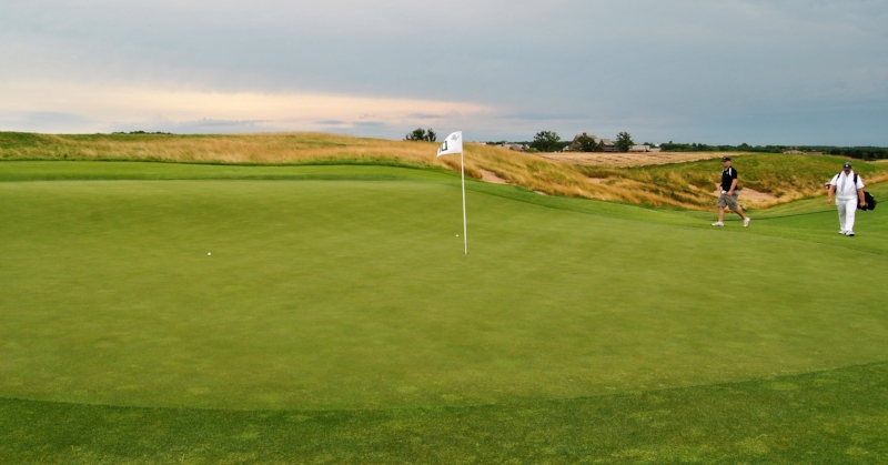 My ball is on the left. I had this remaining for a par on the 10th hole.