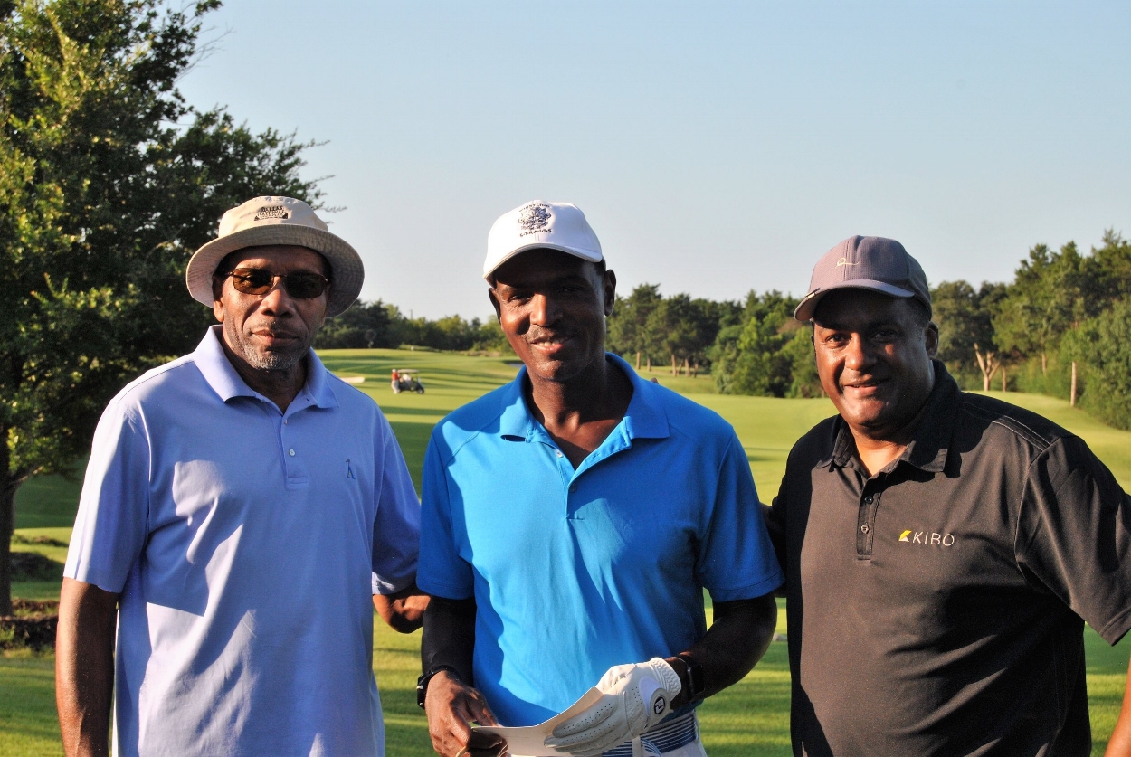 Dr. Young, me, and Kenny Frank prior to our round.