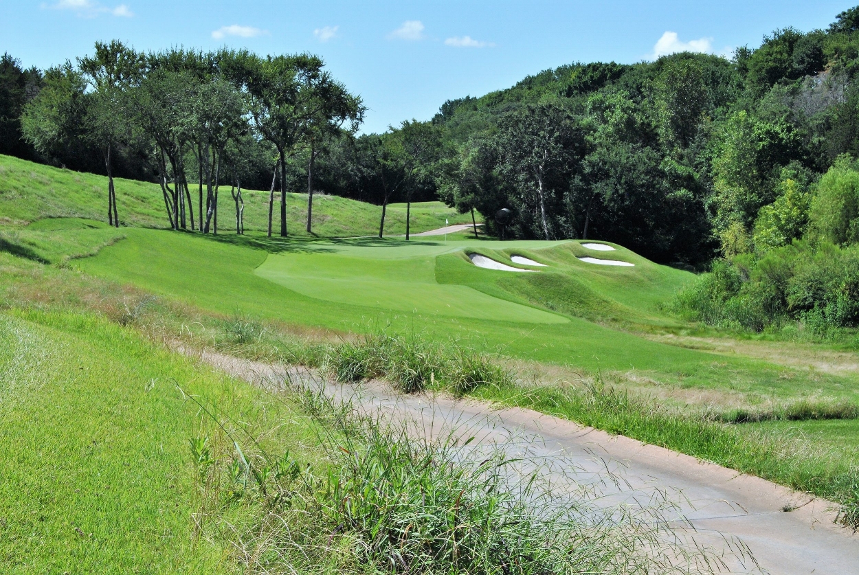 The Par 3 thirteenth hole.
