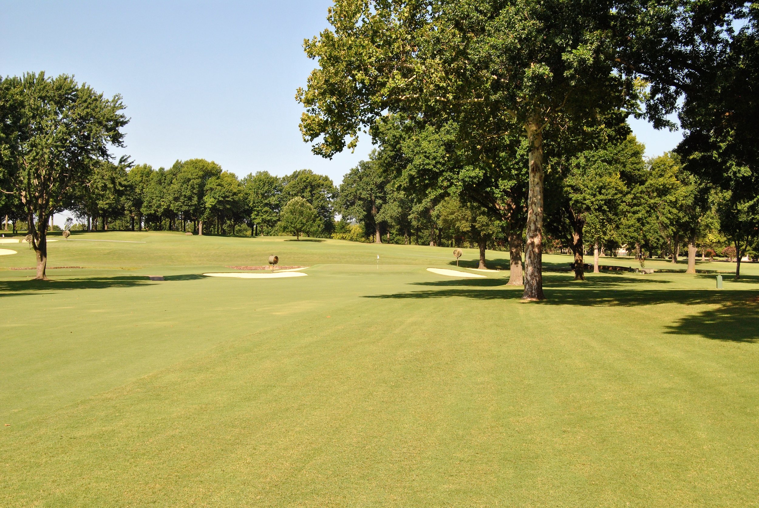 The green on the second hole.