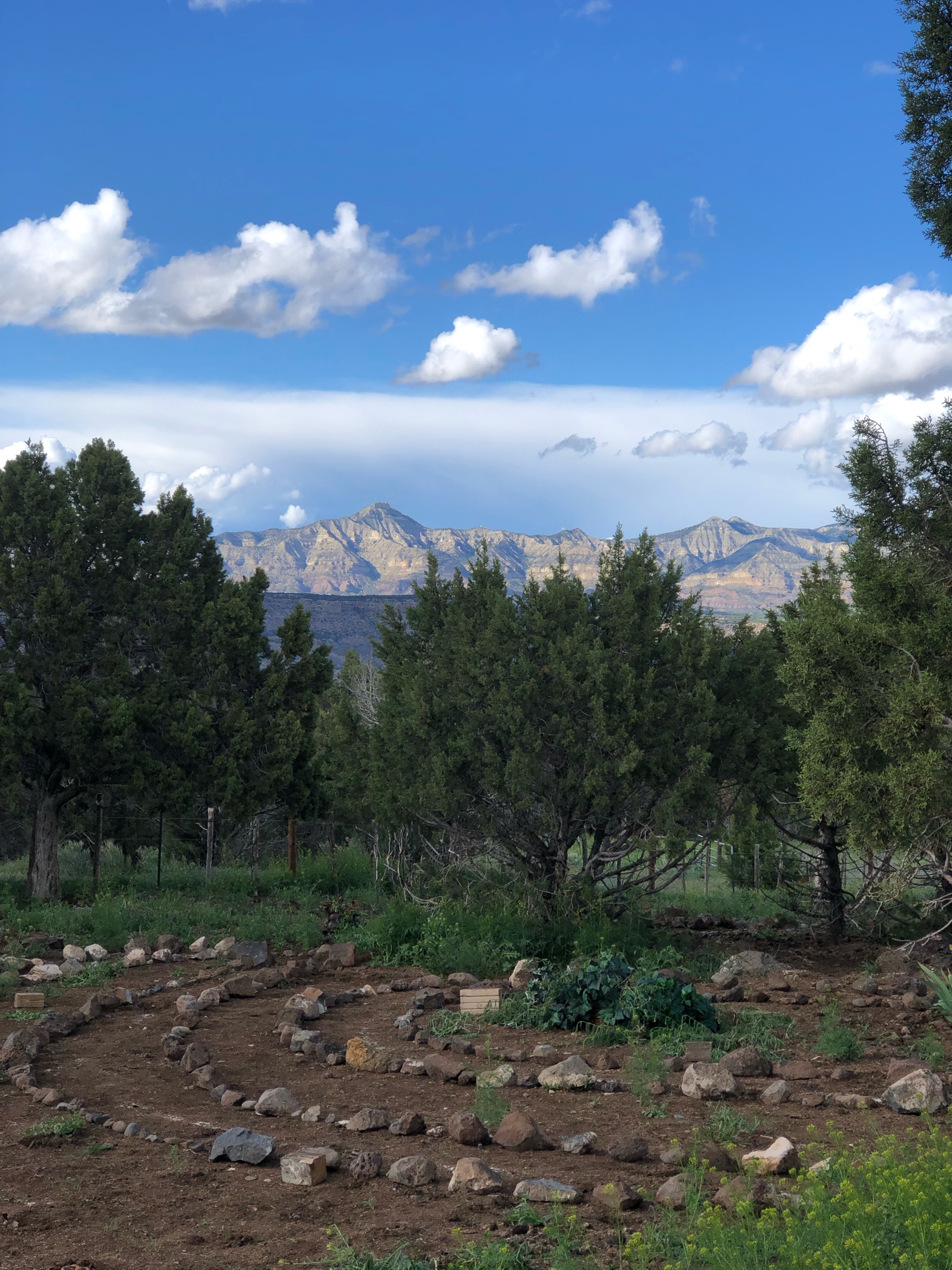 labyrinth at six eagles haven retreat center in mesa, colorado