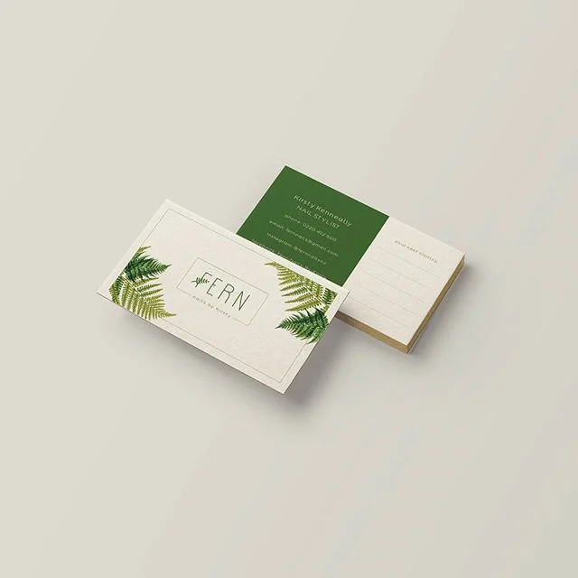 Another branding project done... The beautiful @fernnailsnz receiving a fresh facelift....
.
 #branding #nails #nailstylist #nailart #freshbranding #fern #fernnailsnz #businesscard #design #marketing #graphicdesign #logodesinger #logodesign #bespoke #logo