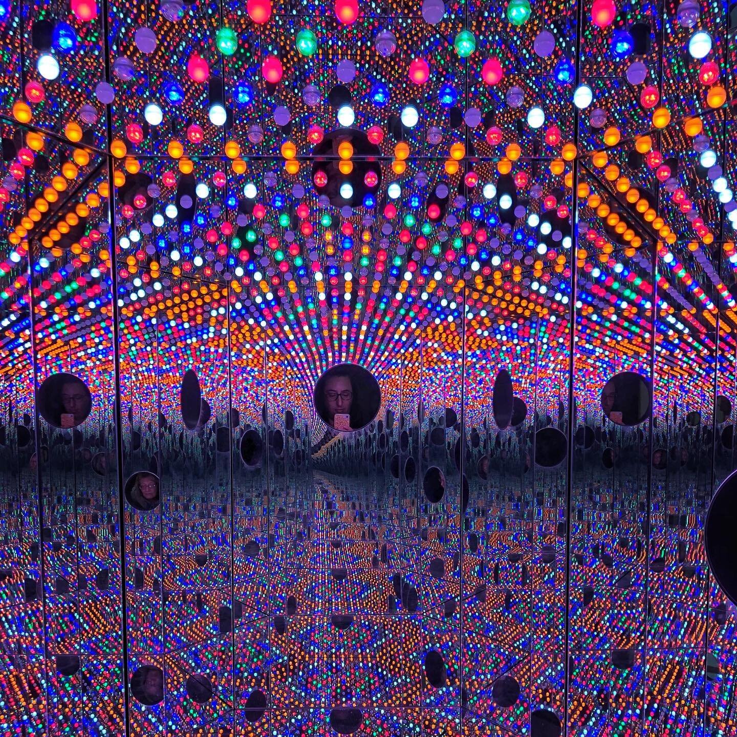 Pulled into Raleigh this morning and we&rsquo;ve been going full-tilt since 🏃&zwj;♀️ One standout: Yayoi Kusama&rsquo;s &ldquo;Light of Life&rdquo; at the @ncartmuseum, a mirrored infinity room that puts on an ultra-trippy light show 💥✨💥 To see it
