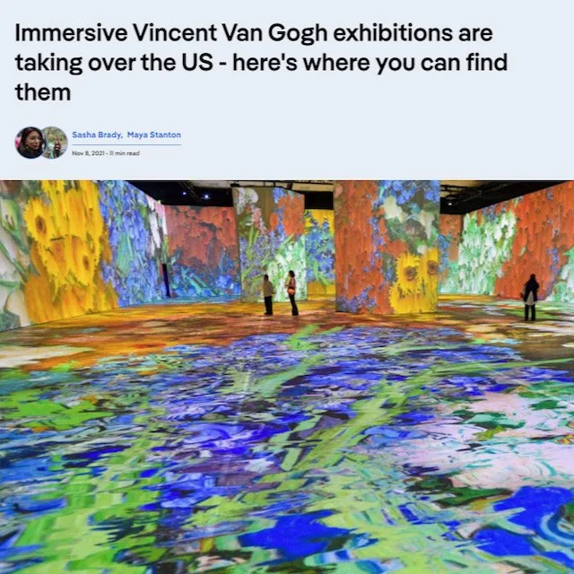 Immersive Vincent Van Gogh exhibitions are taking over the US - here's where you can find them